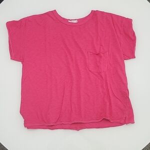Rag & Bone pink pocket tee